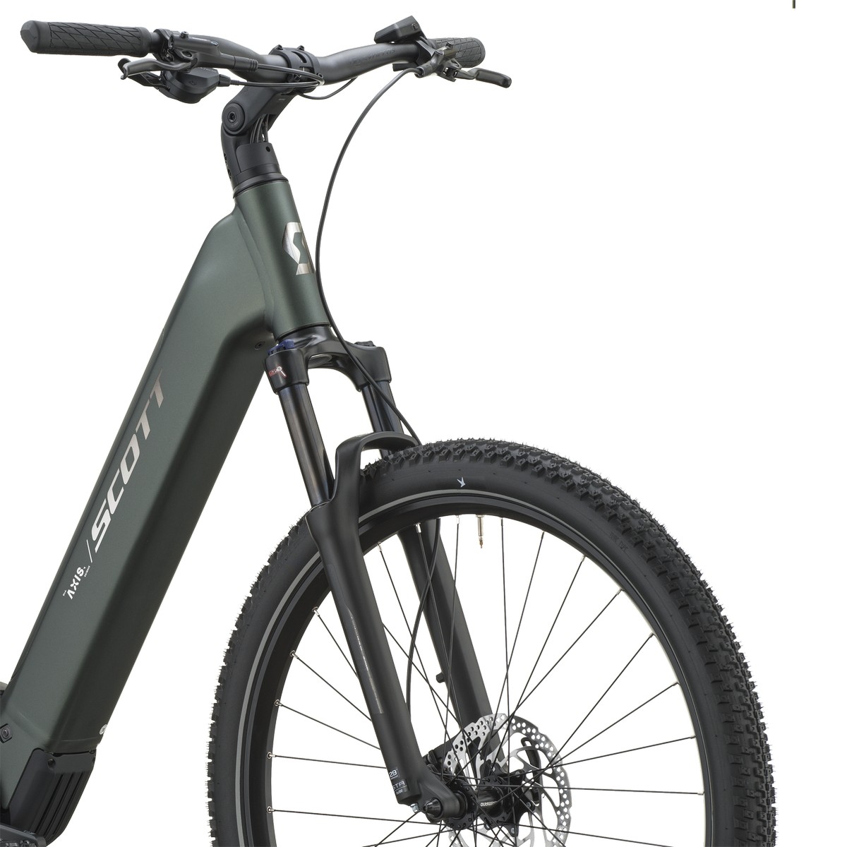Električno treking kolo SCOTT Axis 40 Wave Kelp Green 2027