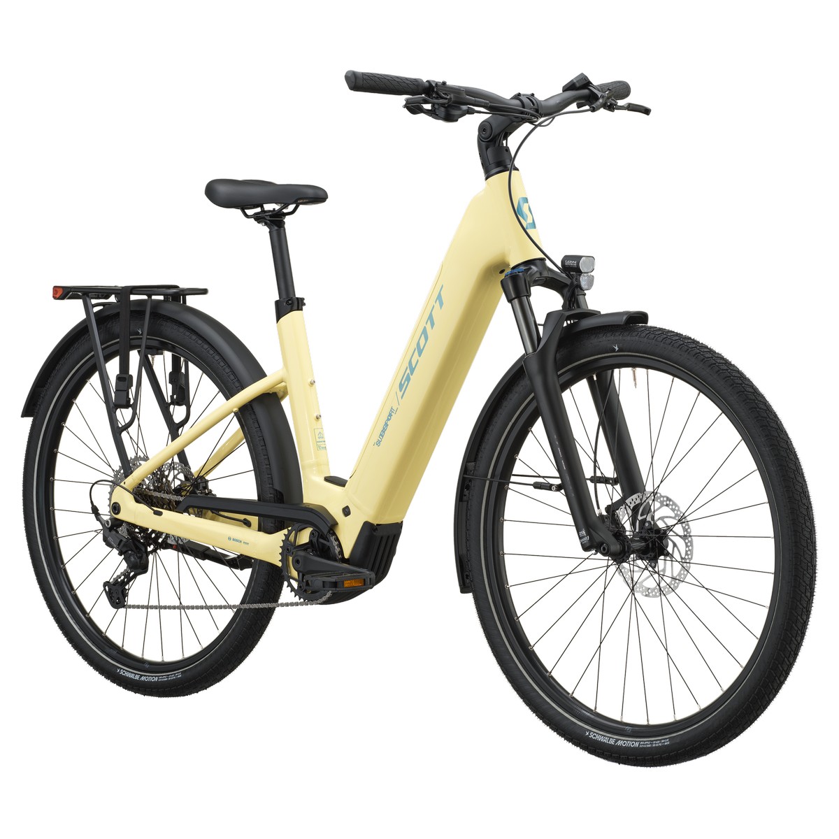Električno treking kolo SCOTT Sub Sport 10 Wave canary yellow 2027 Električno treking kolo SCOTT Sub Sport 10 Wave canary yellow 2027