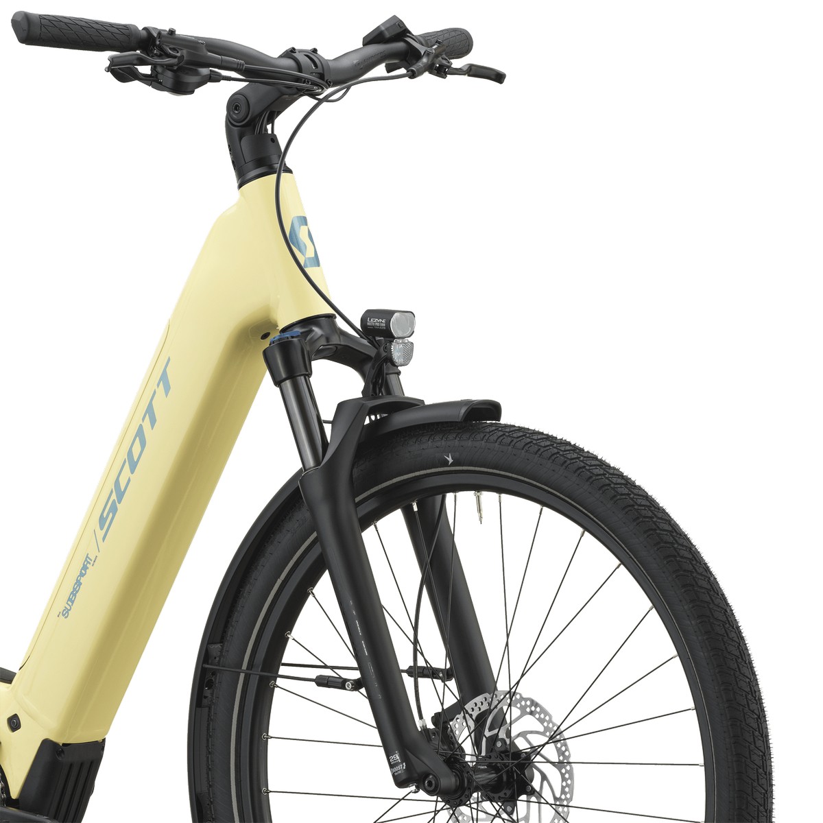 Električno treking kolo SCOTT Sub Sport 10 Wave canary yellow 2027 Električno treking kolo SCOTT Sub Sport 10 Wave canary yellow 2027