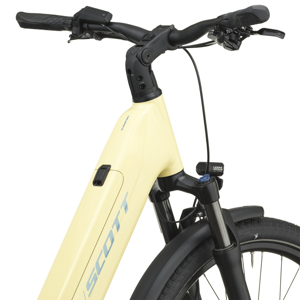 Električno treking kolo SCOTT Sub Sport 10 Wave canary yellow 2027 Električno treking kolo SCOTT Sub Sport 10 Wave canary yellow 2027