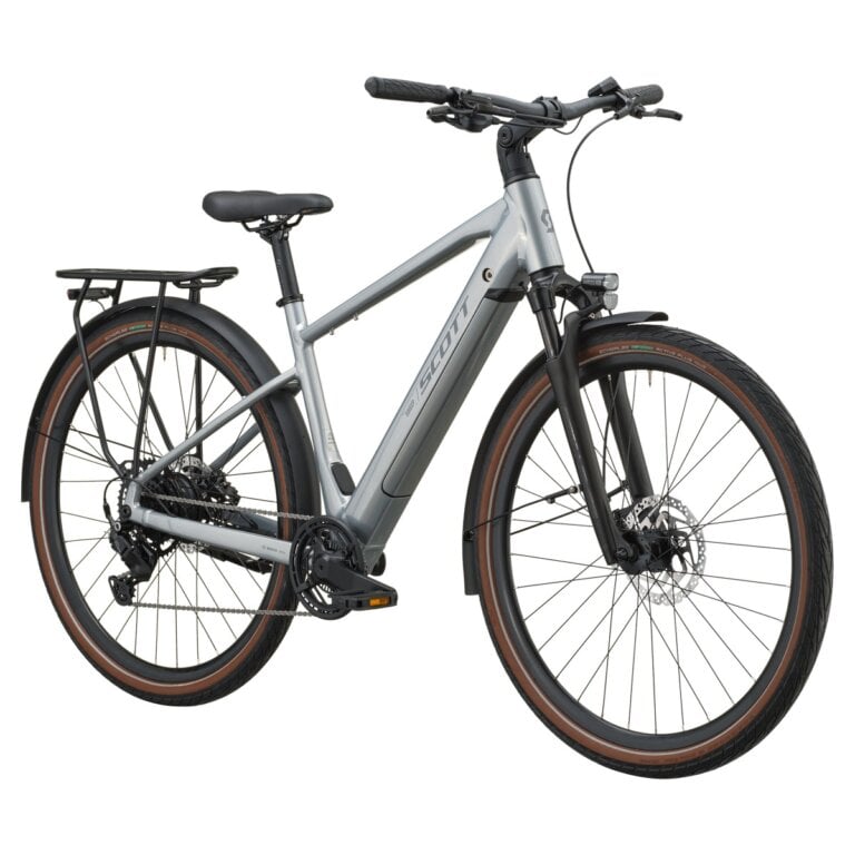 Električno treking kolo SCOTT Sweep 20 chrome silver 2027 Električno treking kolo SCOTT Sweep 20 chrome silver 2027