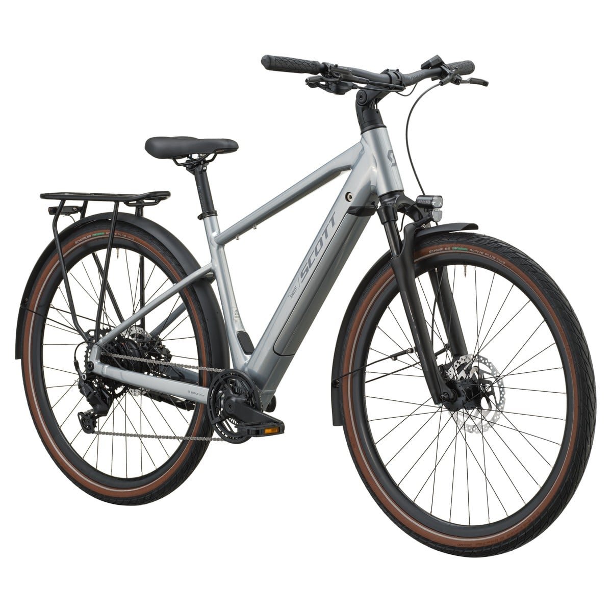 Električno treking kolo SCOTT Sweep 20 chrome silver 2027