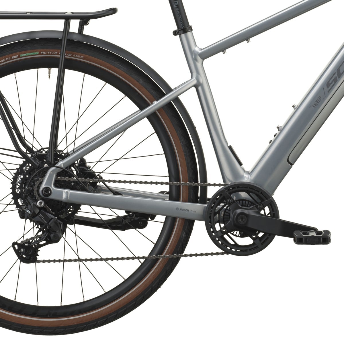 Električno treking kolo SCOTT Sweep 20 chrome silver 2027