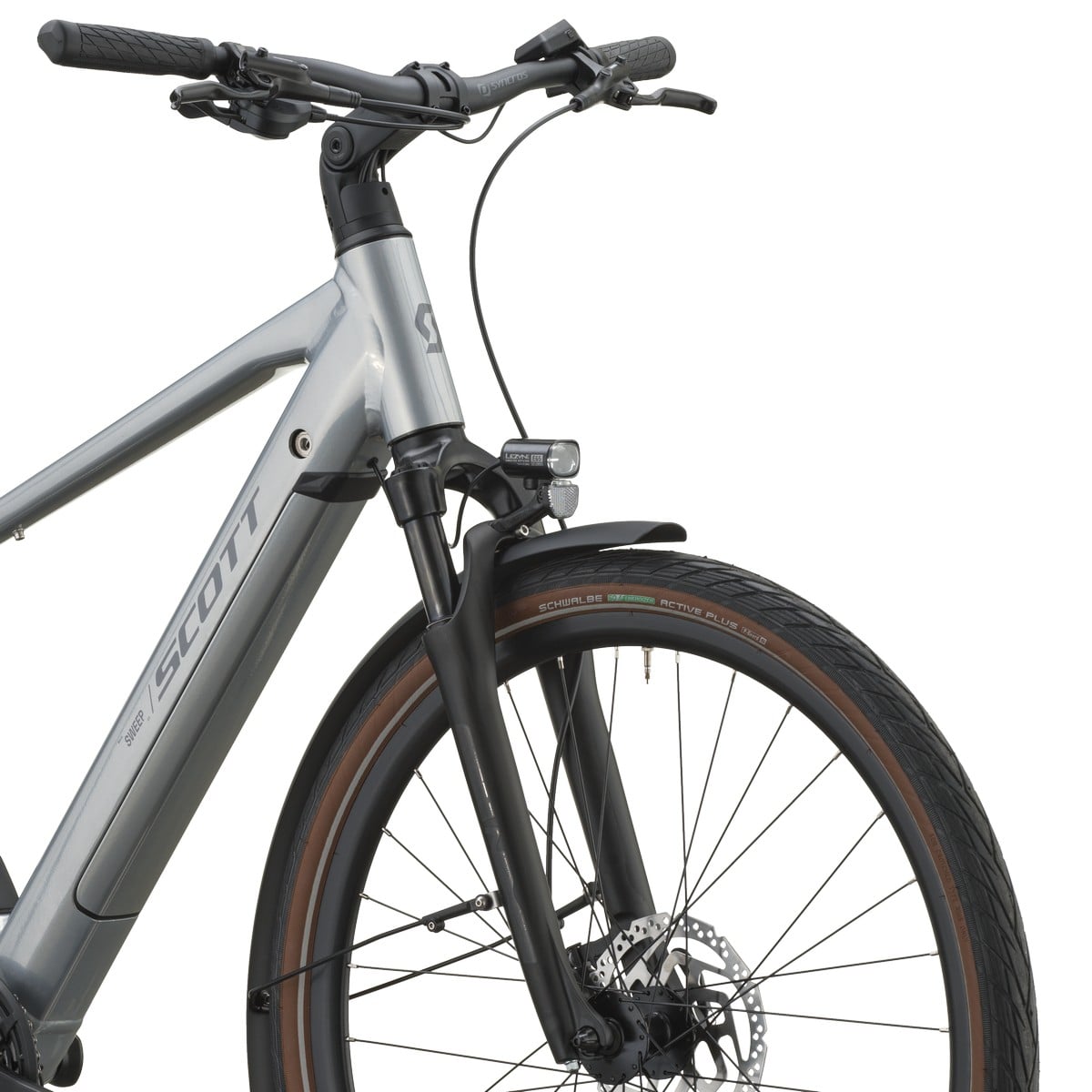 Električno treking kolo SCOTT Sweep 20 chrome silver 2027