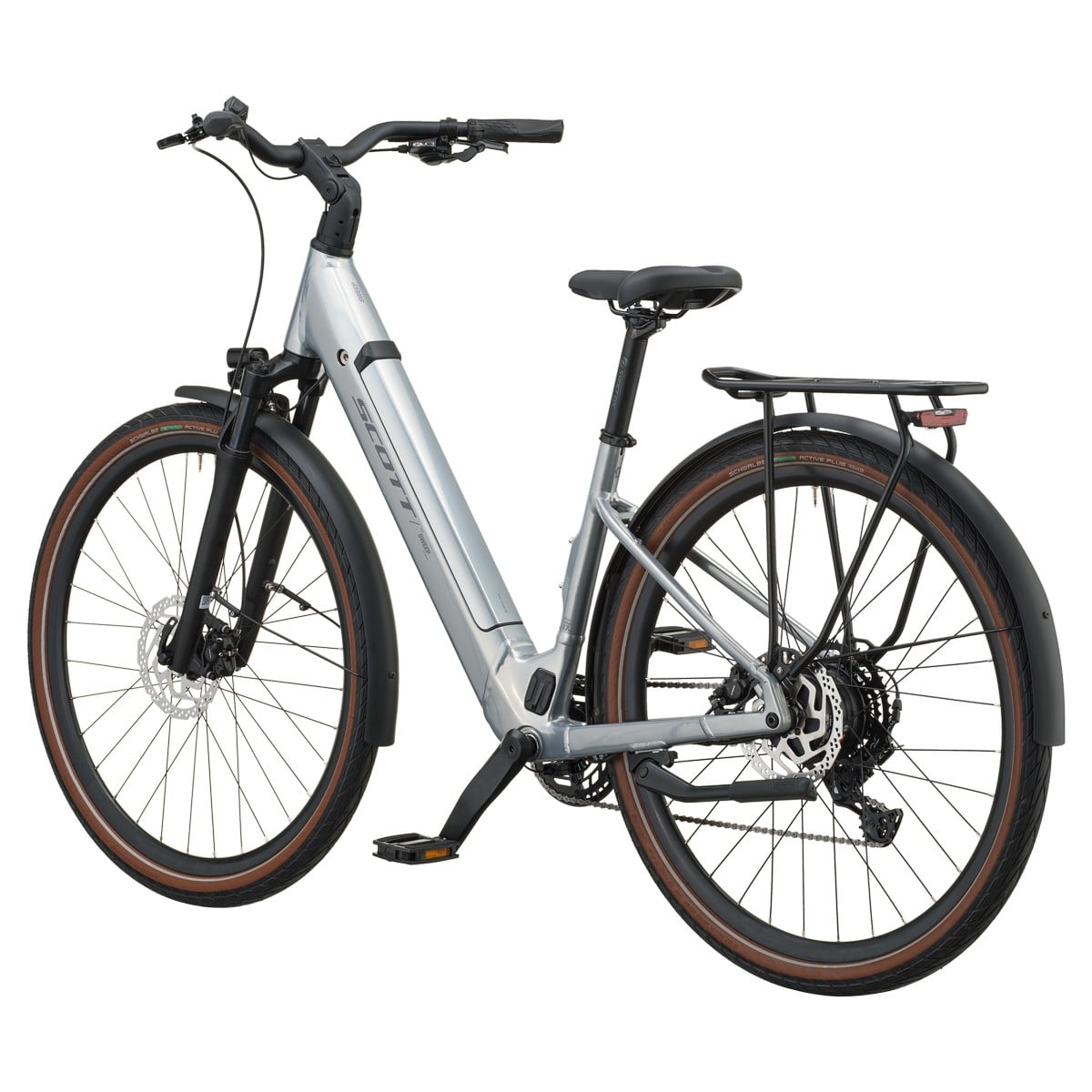 Električno treking kolo SCOTT Sweep 20 Wave chrome silver 2027 Električno treking kolo SCOTT Sweep 20 Wave chrome silver 2027