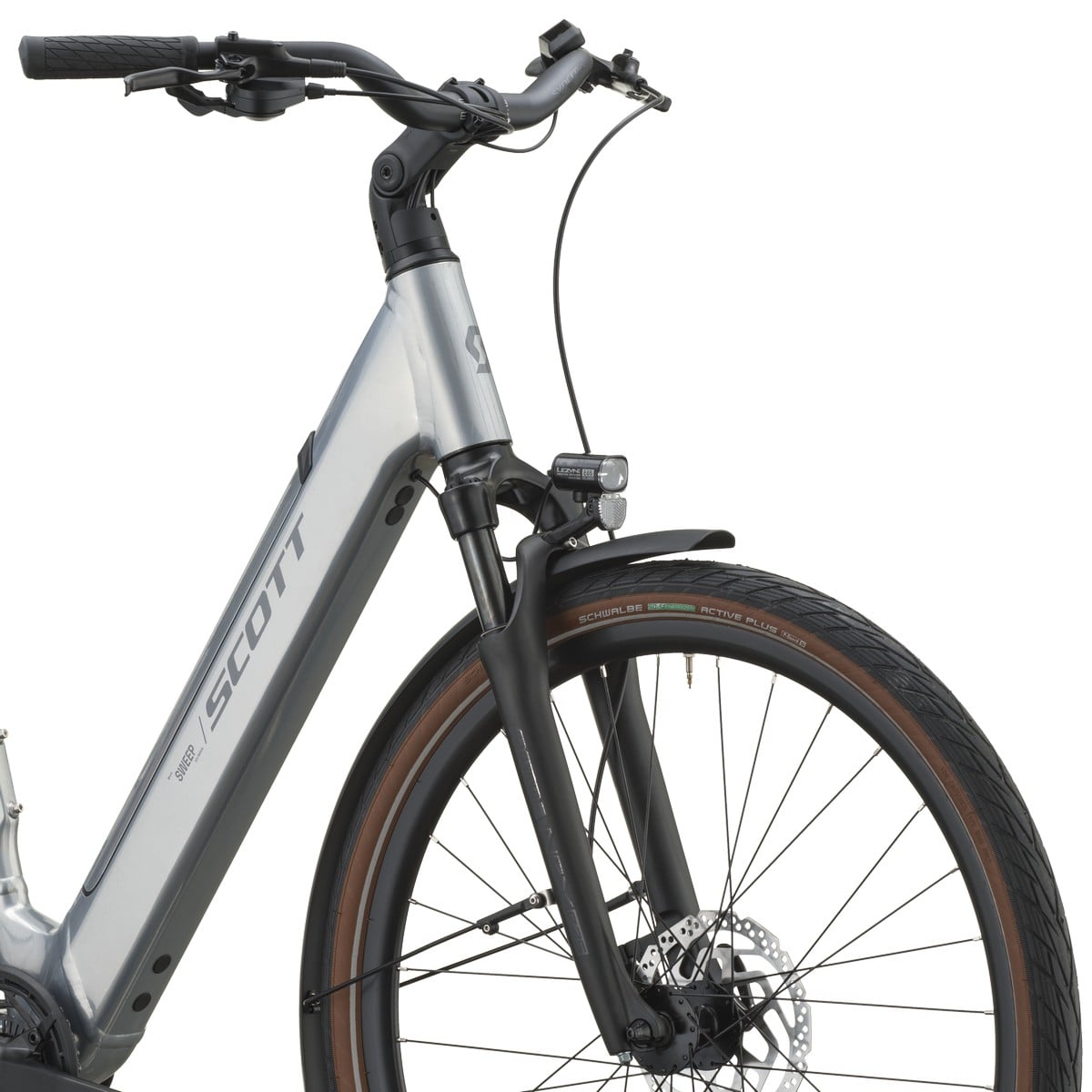 Električno treking kolo SCOTT Sweep 20 Wave chrome silver 2027 Električno treking kolo SCOTT Sweep 20 Wave chrome silver 2027