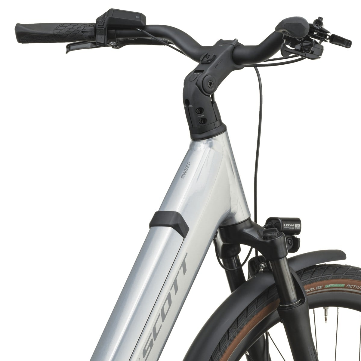 Električno treking kolo SCOTT Sweep 20 Wave chrome silver 2027 Električno treking kolo SCOTT Sweep 20 Wave chrome silver 2027
