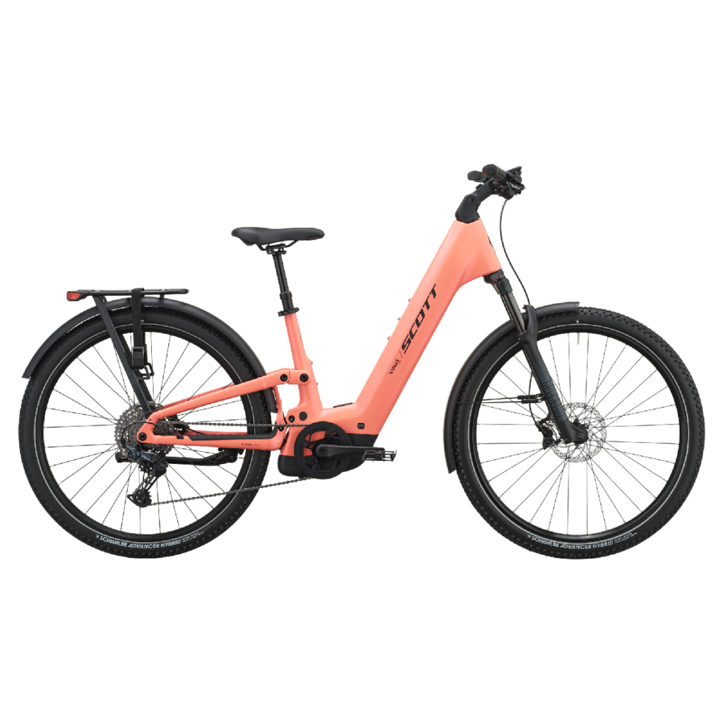 Električno treking kolo SCOTT E-Ville 10 SUV peach pink 2027